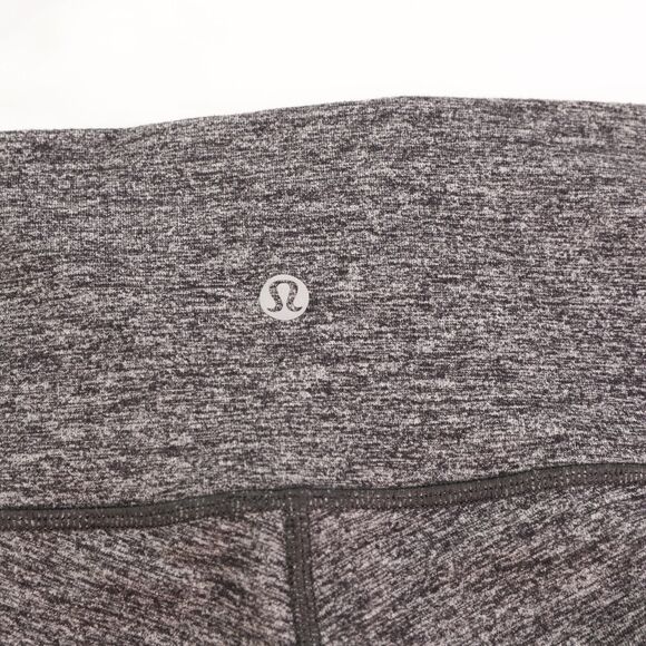 LULULEMON 2017 Wunder Under Hi-Rise 7/8 Tight 25" Size 6 Heathered Black EUC B39 - Picture 3 of 5